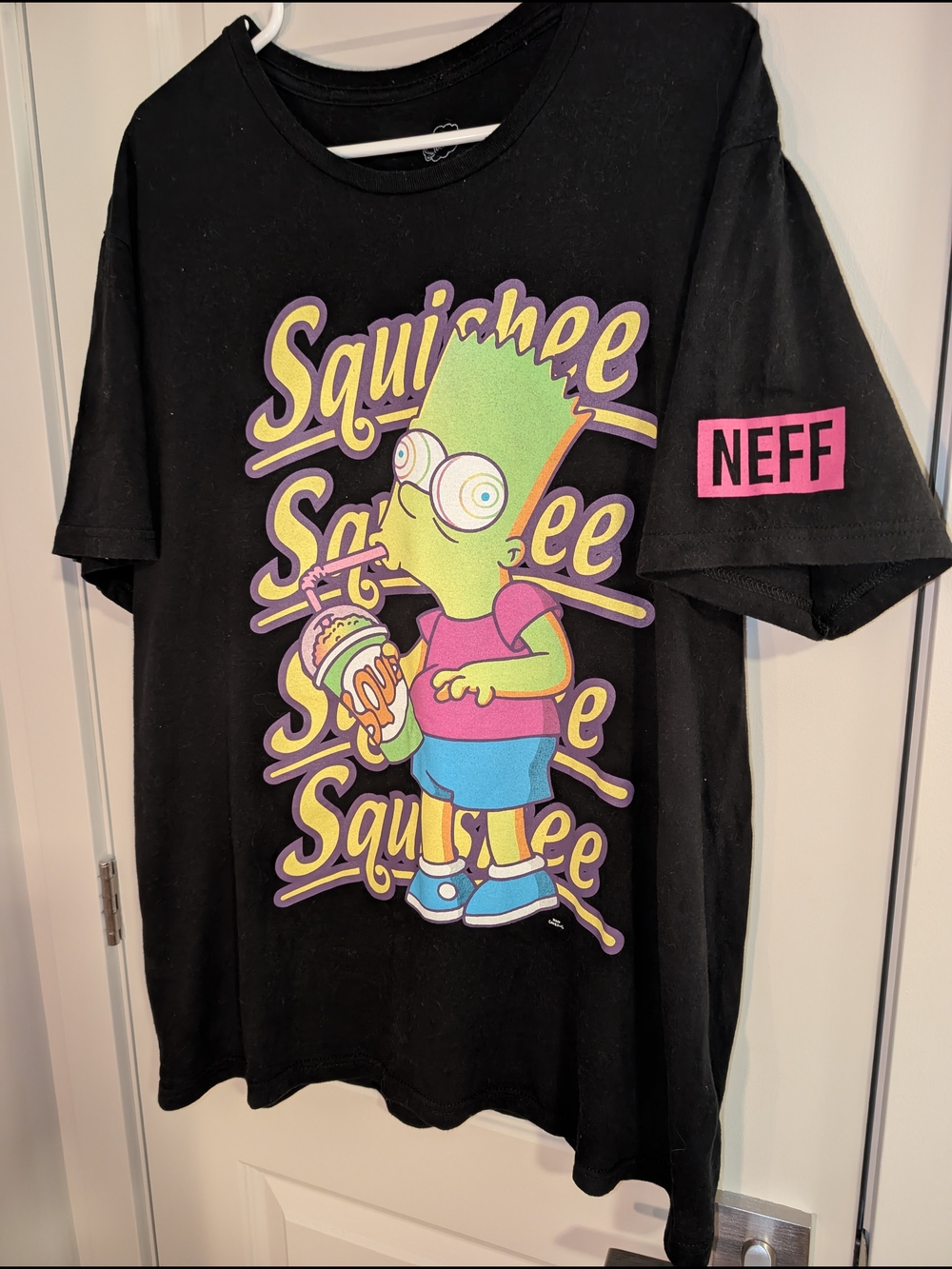 Neff Black Tee with Neon Graphic